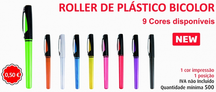 1480 Roller Plstico Bicolor