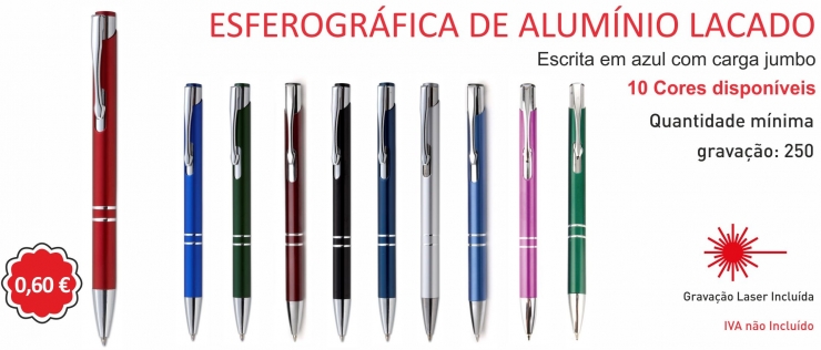 Esferogr�fica de Alum�nio Lacado