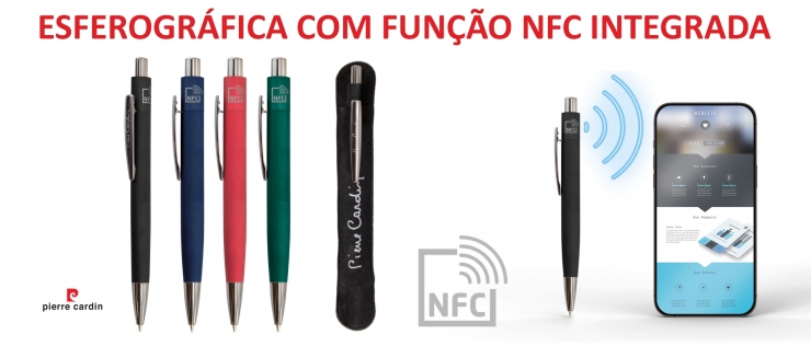 10571 - Esferogrfica Pierre Cardin com funo NFC integrada