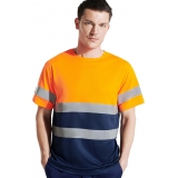 93100 - T-shirt tcnica bicolor de alta visibilidade 