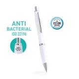6640 - Esferogrfica anti-bacteriana. Fabricada em material ABS.