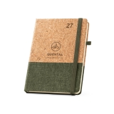 96199 - Agenda A5 em corti�a natural e linho
