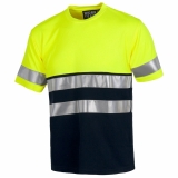53941 - T-shirt bicolor de manga de alta visibilidade