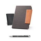 96217 - Agenda B5 em pele reciclada com fecho magntico
