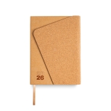 470264 - Agenda diria A5 com capa em kraft e cortia natural