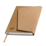 470264 - Agenda di�ria A5 com capa em kraft e corti�a natural