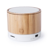 6143 - Coluna compacta em bambu com conexo Bluetooth. 