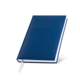 470266 - Agenda diria Edessa A5 com capa em PU e fitilho prateado