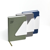 470269 - Agenda A5 com capa em PU levemente texturada