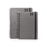 96215 - Agenda A5 com argolas em pele reciclada (75%)