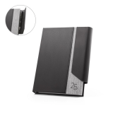 96214 - Agenda A5 em PU reciclado (58%) e 300D 100% rPET