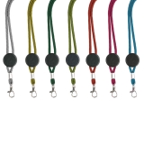 40839 -  Lanyard tubular em polister, ajustvel, fecho de segurana