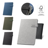 96202 - Agenda B5 em polister reciclado (100% rPET)