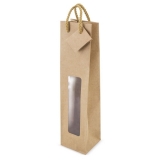 11465 - BOLSA DE PAPEL KRAFT PARA 1 GARRAFA DE VINHO