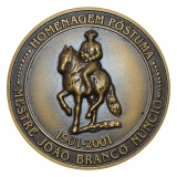MDLE80 Medalha em Bronze com escultura