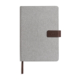 470247 - Agenda di�ria A5 com capa em linho e PU 