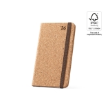 96198 - Agenda de bolso em cortia natural