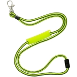 40832 - LANYARD TUBULAR EM POLISTER, COM AJUSTE PVC