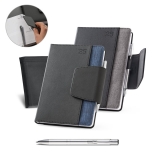 96088 - Agenda bi-material A5 em PU e tecido em polister