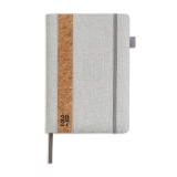 470260 - Agenda di�ria Tokyo A5 com capa em linho e corti�a