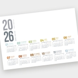 360678 - PLANNING SECRETRIA EM PVC Calendrio 2026
